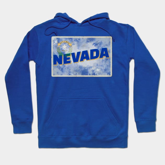 Nevada vintage style retro souvenir Hoodie by DesignerPropo